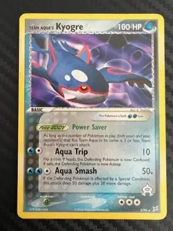 Pokemon TCG Team Aqua's Kyogre 3/95 Team Magma vs Aqua Non-Holo Rare MP - Image 1