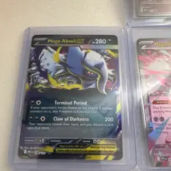 Pokemon TCG Charcadet Mega Absol Diancie Abomasnow Mawile EX Holo Lot 7 Cards - Image 3