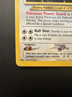 Snorlax Z Black Star Promo #49 Basic Pokemon Card TCG WOTC League Lightly Played - Image 4
