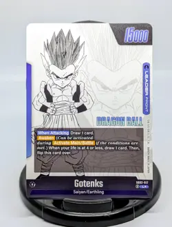 GOTENKS Gold Leader Parallel Card Dragon Ball Fusion World Manga Booster 2 TCG - Image 5