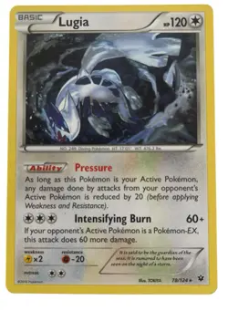 Lugia 78/124 - Fates Collide - Lightly Played Rare Pokemon Card - Image 1