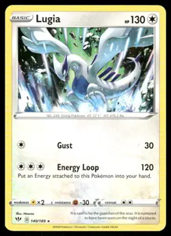 Lugia 104/189 Darkness Ablaze Pokemon TCG trading card - Image 1