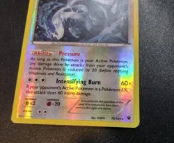 Lugia 78/124 Reverse Holo Rare Fates Collide Pokemon Card MP - Image 2