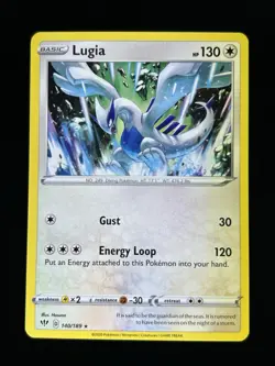 LUGIA DARKNESS ABLAZE SET RARE NON-HOLO FOIL POKEMON CARD 140/189 NM/M - Image 1