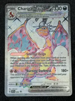 Pokemon Charizard ex SVP 056 Black Star Promo Holo Scarlet & Violet Card - NM - Image 4