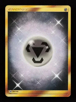 Metal Energy (Secret) 163/149 Secret Rare SM Base Set Pokemon Card - Image 1