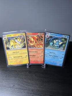 Prismatic Evolution Poster Collection Promo Cards - Jolteon | Flareon | Vaporeon - Image 1