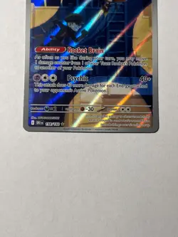 Team Rocket's Orbeetle Holo 198/182 SV7 Destined Rivals NM Full Art Pokemon Card - Image 3