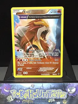 Pokemon Card Entei 15/98 XY Ancient Origins Reverse Holo Rare Light Play - Image 1