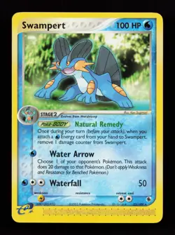 Swampert 23/109 Non Holo Rare Ruby and Sapphire Pokemon Card - Image 1