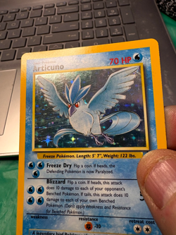 Articuno - 2/62 - Pokemon Fossil Unlimited Holo Rare WOTC MP/HP Card - Image 4