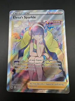 Pokemon TCG Elesa's Sparkle Crown Zenith Holo Card 147/159 Full Art - Image 1