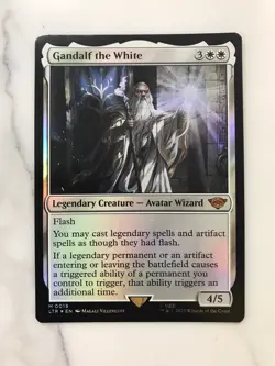 Gandalf the White Foil MTG Magic the Gathering Card NM Near Mint Lord Rings LTR - Image 1