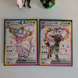 Umbreon Espeon ex Prismatic Evolutions Premium Collection PROMO CARDS. figurine - Image 2