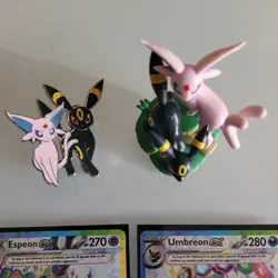 Umbreon Espeon ex Prismatic Evolutions Premium Collection PROMO CARDS. figurine - Image 3