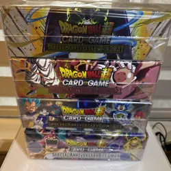 Bandai Dragon Ball Super Card Game Special Anniversary Box 2021 Sealed Lot of 4 - Image 1