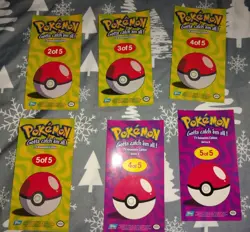 Lot Of 6 Big Cards Pokemon Deluxe Holo Foils From Tin Box Topps 1999 Rare Mint - Image 4