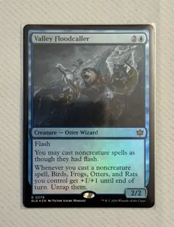 MTG Valley Floodcaller - Foil - Bloomburrow - BLB - Near Mint+ Condition - Image 1