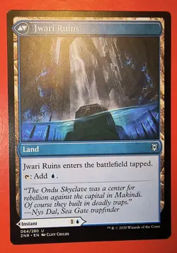 MTG: ZENDIKAR RISING , JWARI DISRUPTION / / JWARI RUINS, UNC, 064/280 - Image 2