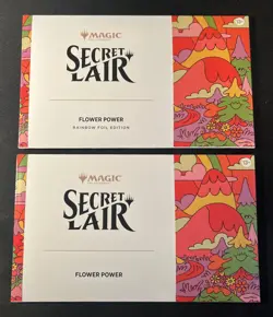 Magic The Gathering Secret Lair - Flower Power - Foil + Non Foil Set - NEW - Image 1