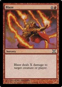BLAZE ~mtg NM 10th Edition Unc xUNPLAYED - Image 1