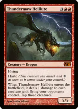MTG - Thundermaw Hellkite - Magic 2013 - NM, English Magic FLAT RATE SHIP - Image 1