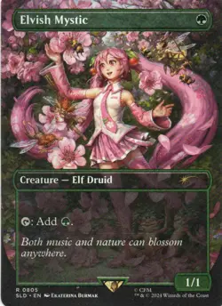 MTG: Secret Lair Drop Series: Elvish Mystic: Lightly Played Condition - Image 1