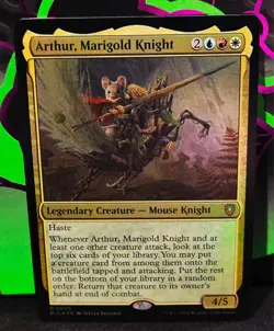 magic the gathering - FOIL! - Arthur, Marigold Knight - Legendary Creature - Image 1