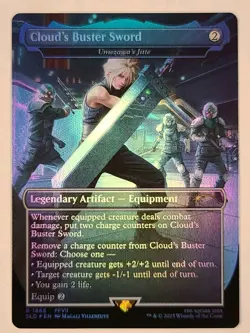 Cloud's Buster Sword - Umezawa's Jitte (Rainbow Foil) Secret Lair Drop Foil Eng. - Image 1