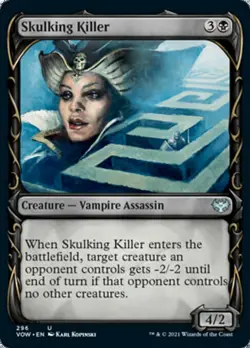 Showcase SKULKING KILLER x4 mtg NM-M Innistrad: Crimson Vow 4 Unc - Image 1