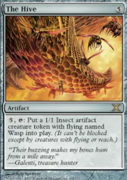MTG The Hive - Foil, Tenth Edition, Heavily Played, English - Image 1