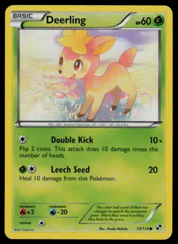 Deerling #13/114 Black and White Common Pokemon TCG NM - Image 1