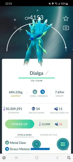 Pokemon Go Shiny Legendary Dialga ( High cp )( Reduced) - Image 1