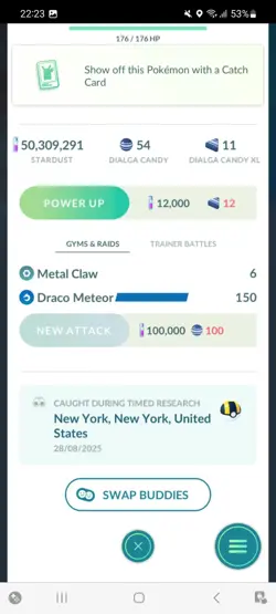 Pokemon Go Shiny Legendary Dialga ( High cp )( Reduced) - Image 2