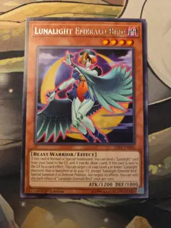 Yugioh! Lunalight Emerald Bird - 1st ed Rare - LED4-EN046 - NM - Image 1