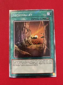 Yugioh! RA04-EN122 NECROVALLEY - PLATINUM SECRET RARE 1st EDITION NM SHIPS ASAP! - Image 1