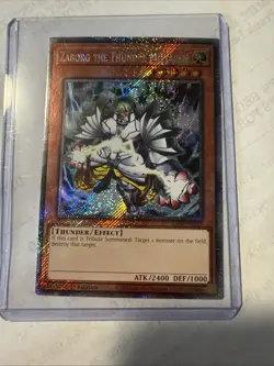 Yu-Gi-Oh! Zaborg The Thunder Monarch RA04-EN125 Platinum Secret Rare 1st Edition - Image 1