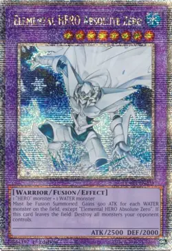 Yugioh! Elemental HERO Absolute Zero - RA03-EN231 - Quarter Century Secret Rare - Image 1