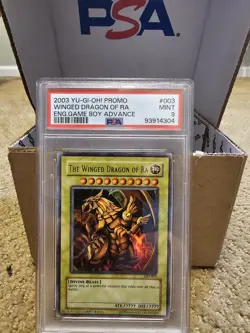 2003 Yugioh TCG Winged Dragon of Ra GBI-003 PSA Grade 9 Mint - Image 1