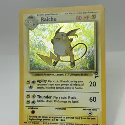 Raichu 16/130 Base Set 2 Holo Rare Pokemon TCG - LP Card - Image 2