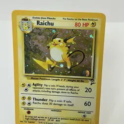 Raichu 16/130 Base Set 2 Holo Rare Pokemon TCG - LP Card - Image 3