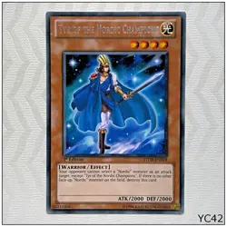 Tyr of the Nordic Champions - STOR-EN019 - 1st Yugioh Card (B) (YC42) - Image 1