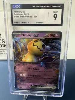 Pokemon TCG Mimikyu ex Black Star Promo SVP004 Graded CGC 9 Mint Slab Holo Card - Image 2