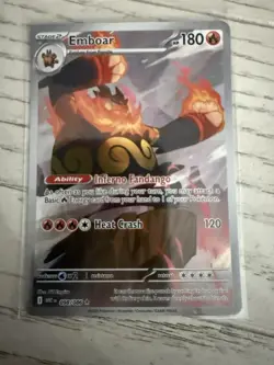Pokemon TCG Emboar Full Art White Flare English Card 098/086 Ungraded FAST SHIP - Image 3