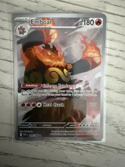 Pokemon TCG Emboar Full Art White Flare English Card 098/086 Ungraded FAST SHIP - Image 4