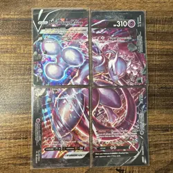 Pokemon MEWTWO V-Union full 4 card black star promo set SWSH159 160 161 162 mint - Image 1