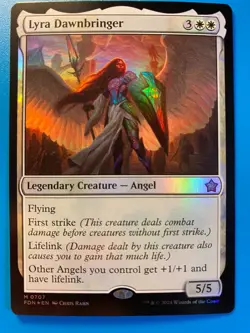 MTG 1x FOIL Lyra Dawnbringer # 707 Foundations Magic the Gathering Card x1 NM - Image 1