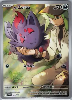 N's Zorua SVP 189 SV: Scarlet & Violet Promo Cards - Pokemon Card - NM - Image 1