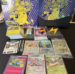 Surging Sparks Pokemon ETB Opened With Promo, Cards +hits And Code Cards - Image 1