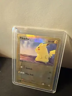 Pokemon TCG Sandstorm Pikachu Card Reverse Holo Damaged - Image 1